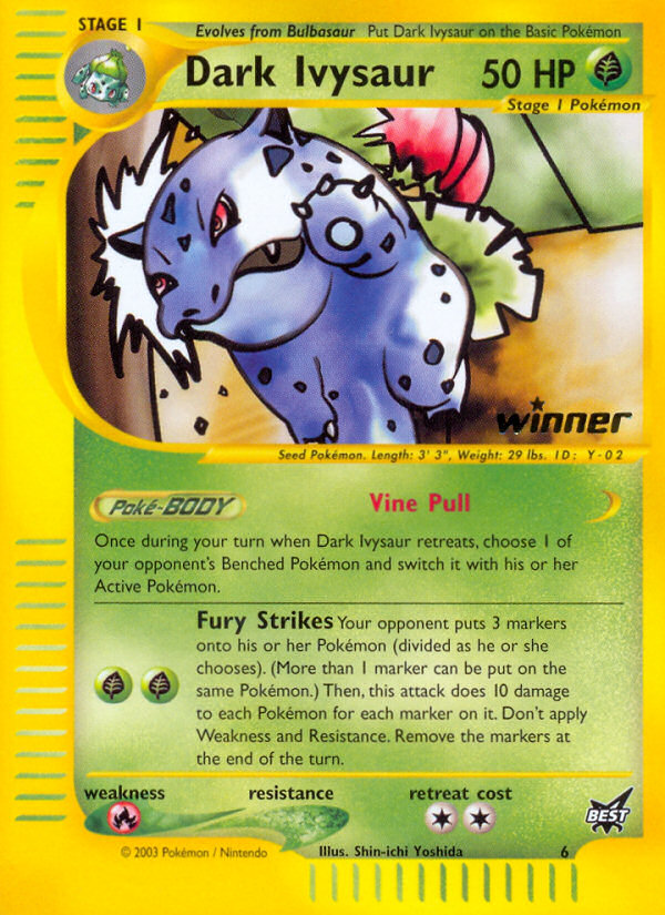 Dark Ivysaur Winner 6