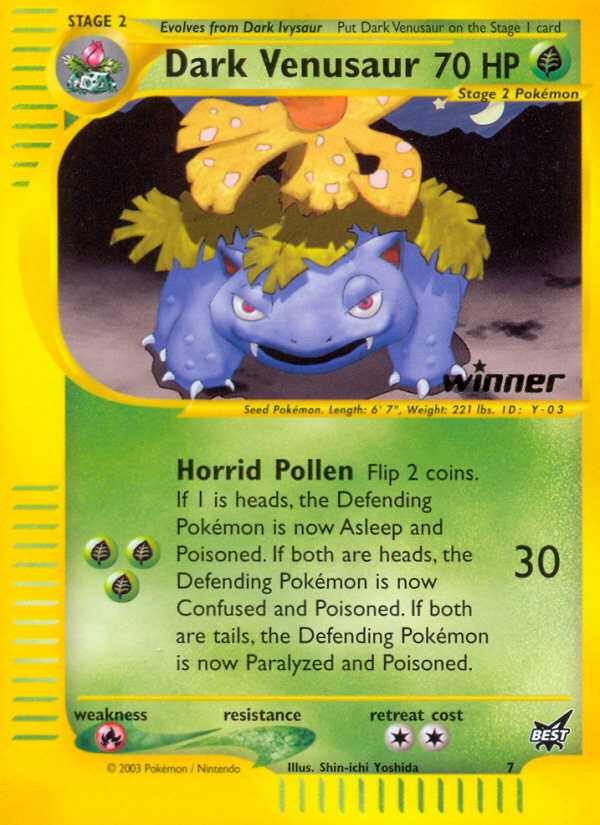 Dark Venusaur Winner 7
