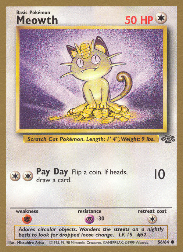 Meowth 56/64 Fruit Roll-UP