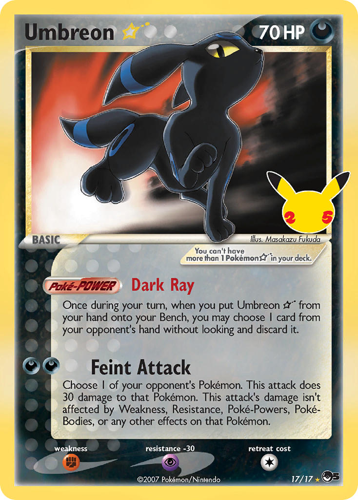 Umbreon Star 17/17
