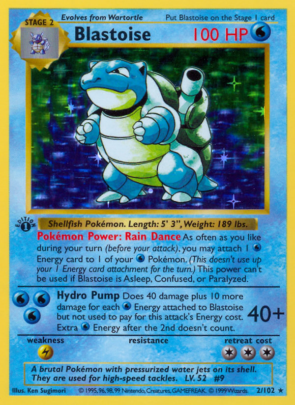 Blastoise 1st ed. 2/102