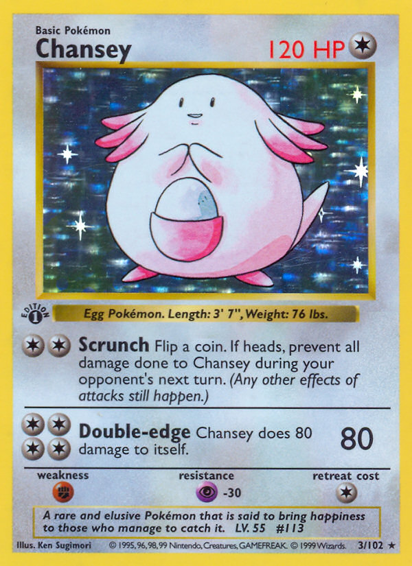 Chansey 1st ed. 3/102