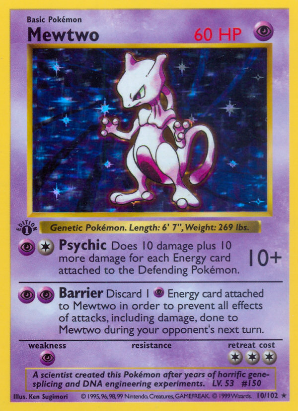 Mewtwo 1st ed. 10/102