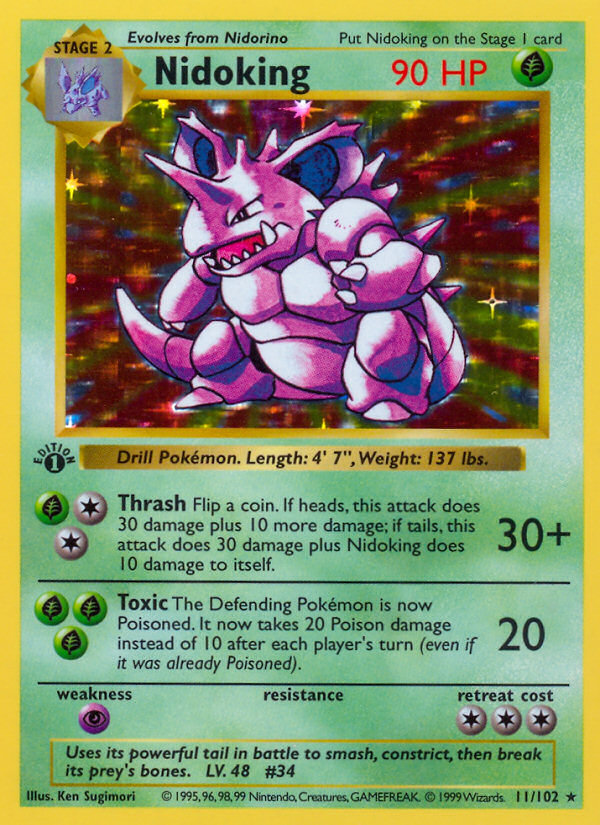Nidoking 1st ed. 11/102