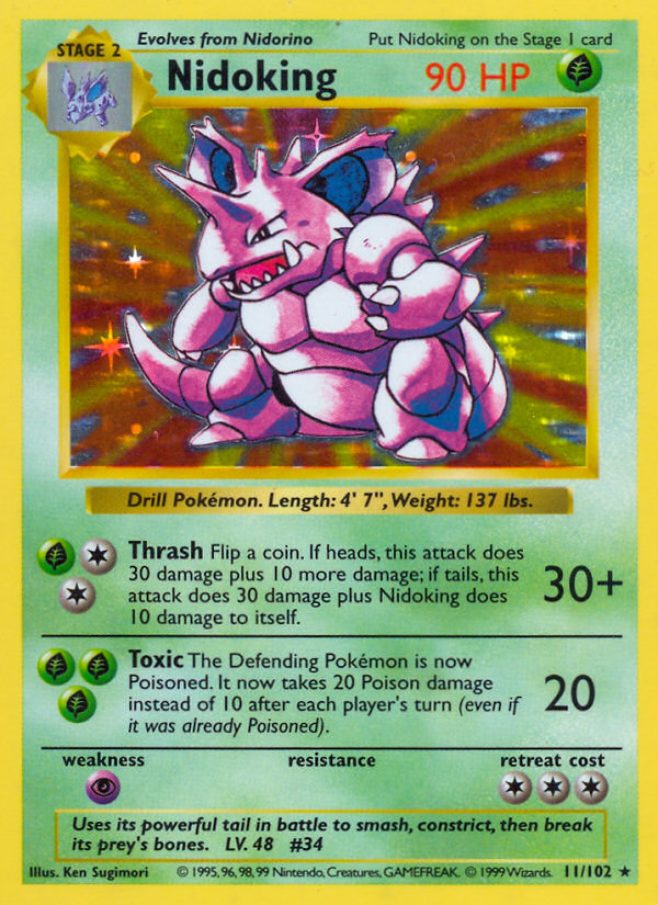 Nidoking Shadowless 11/102