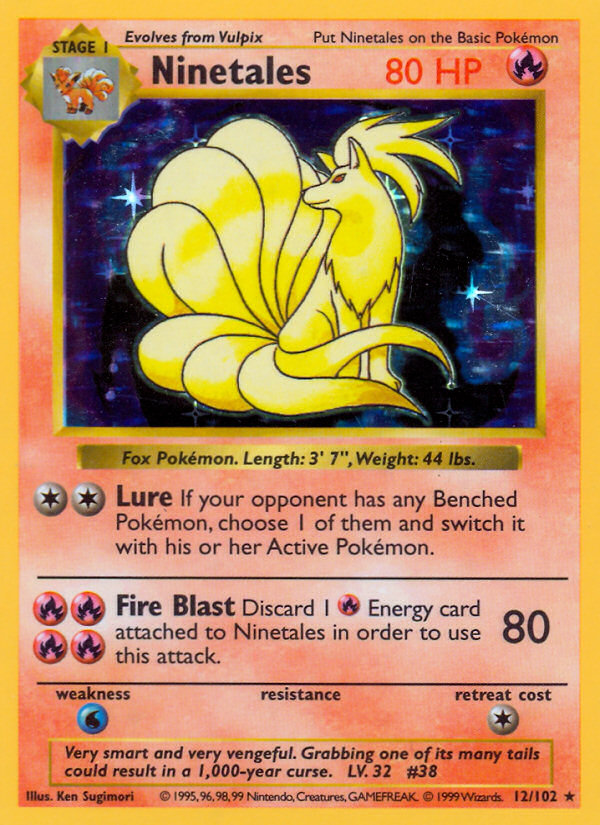 Ninetales Shadowless 12/102