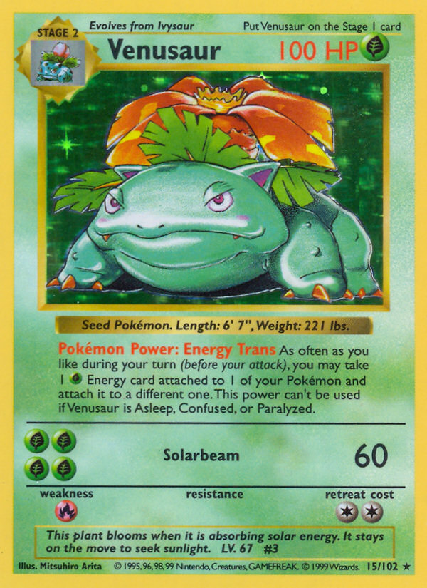 Venusaur Shadowless 15/102