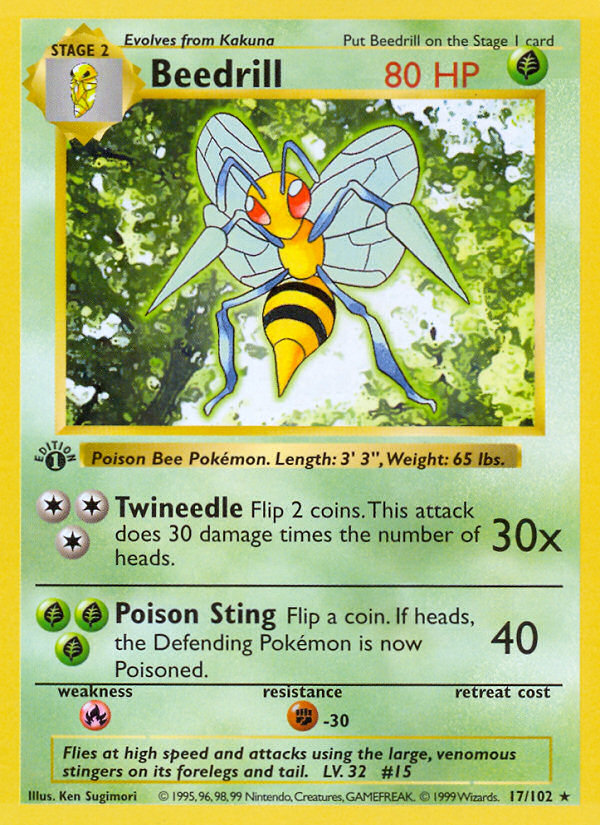 Beedrill 1st ed. 17/102
