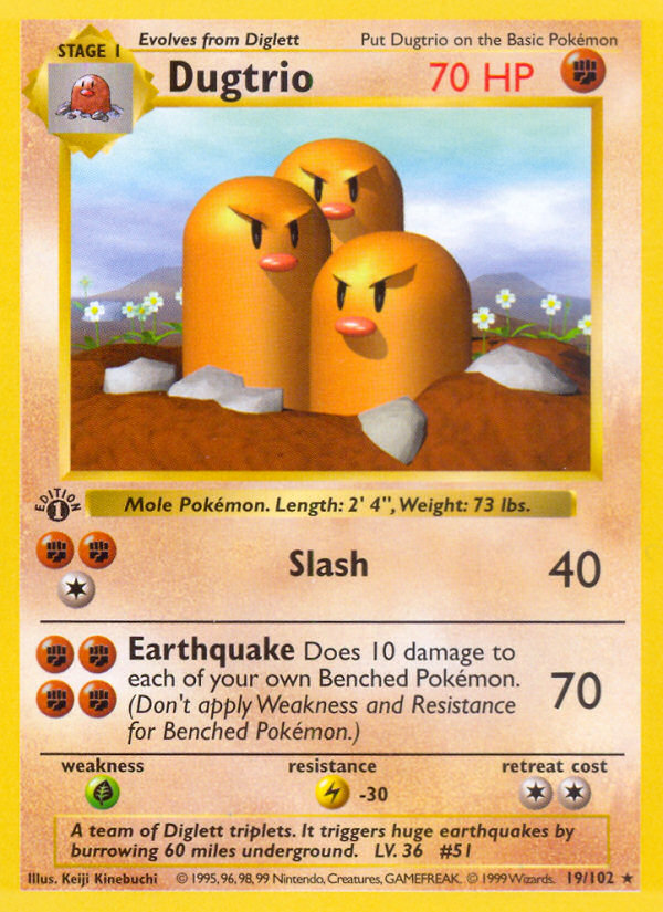 Dugtrio 1st ed. 19/102