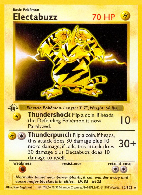 Electabuzz 1st ed. 20/102