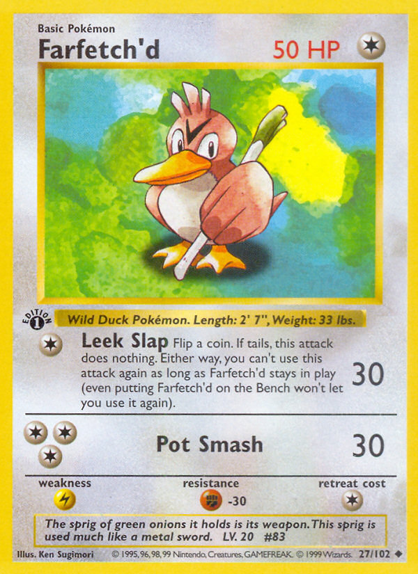 Farfetch'd 1st ed. 27/102