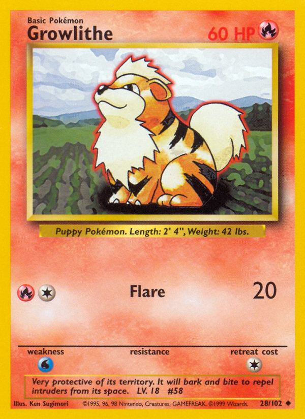 Growlithe 28/102