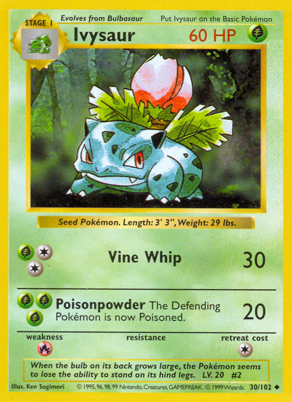 Ivysaur Shadowless 30/102