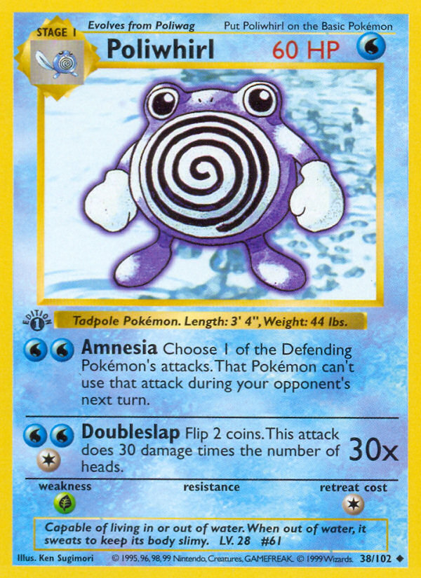 Poliwhirl 1st ed. 38/102