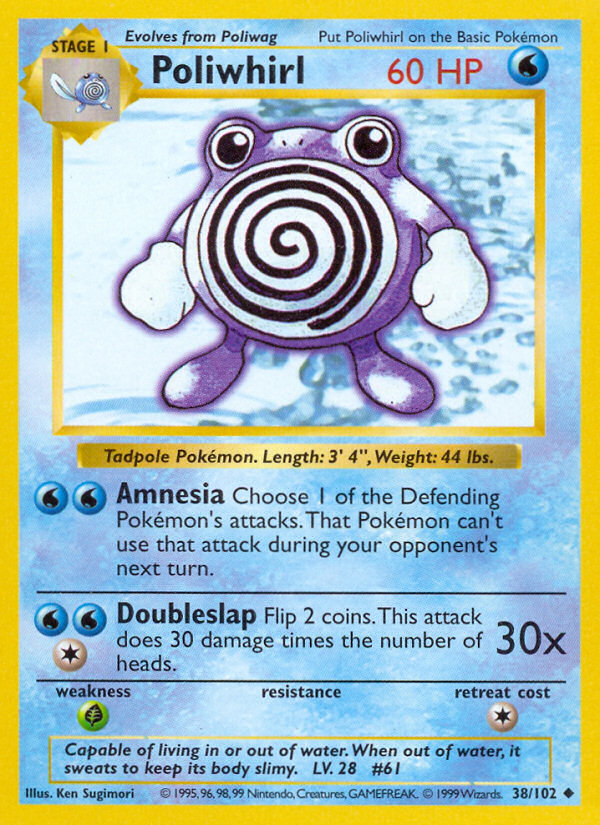 Poliwhirl Shadowless 38/102