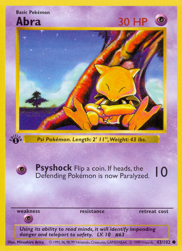 Abra 1st ed. 43/102