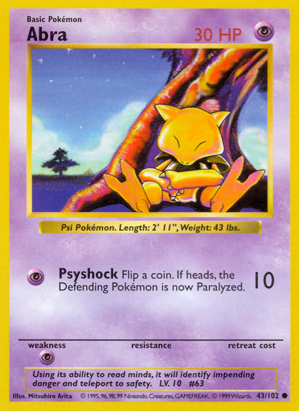 Abra Shadowless 43/102