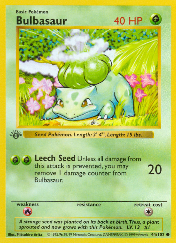 Bulbasaur 1st ed. 44/102