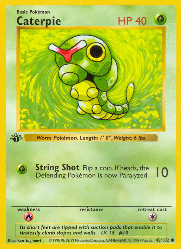 Caterpie 1st ed. 45/102