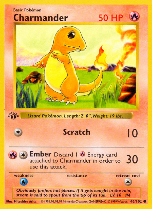 Charmander 1st ed. 46/102
