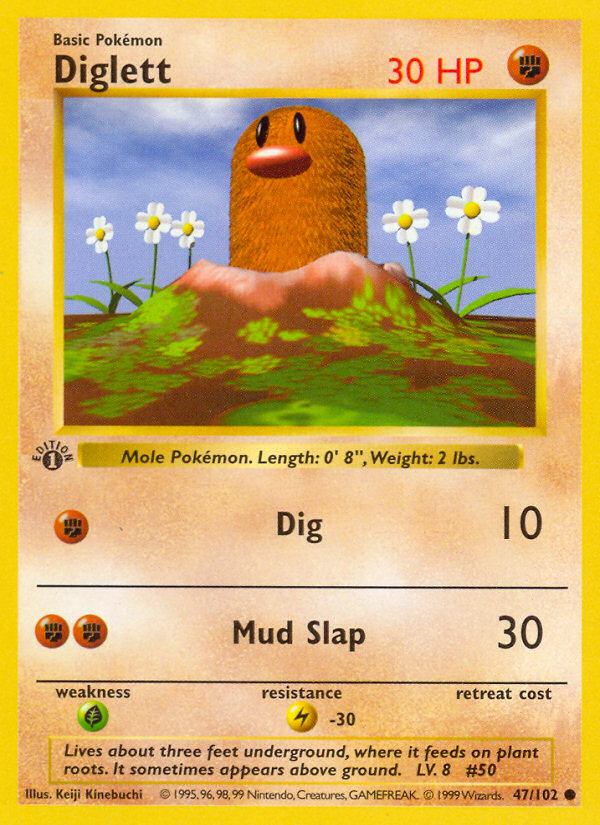 Diglett 1st ed. 47/102