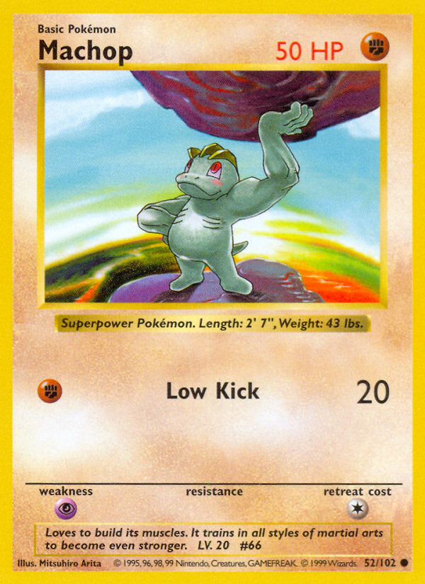 Machop Shadowless 52/102