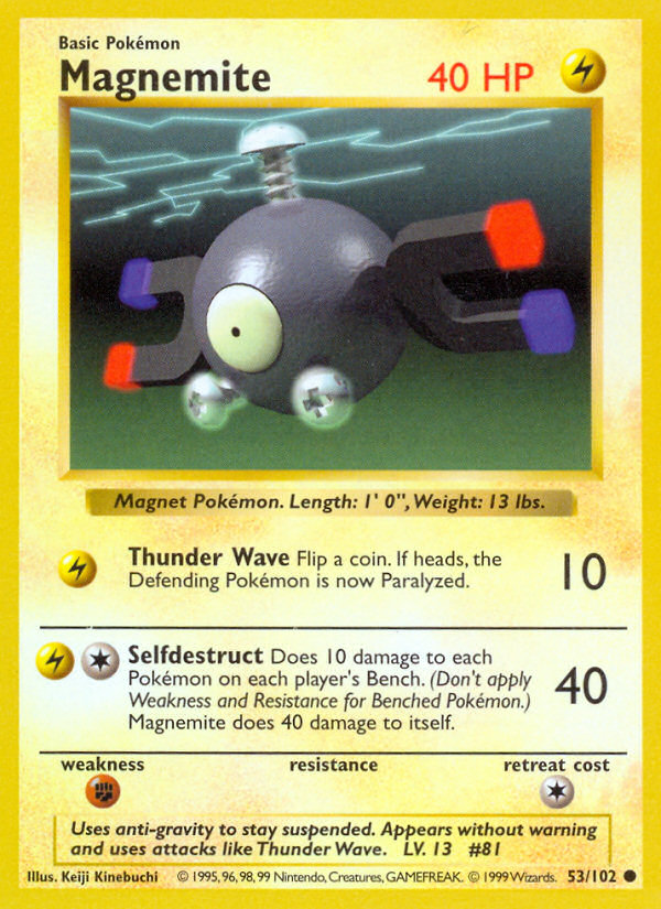 Magnemite Shadowless 53/102