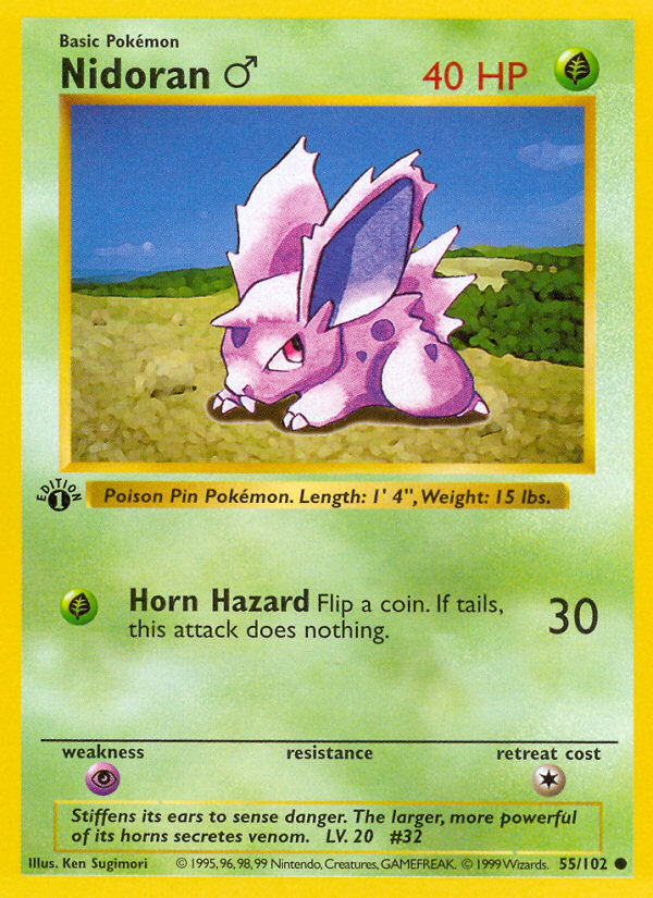 Nidoran 1st ed. 55/102