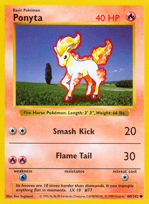Ponyta Shadowless 60/102