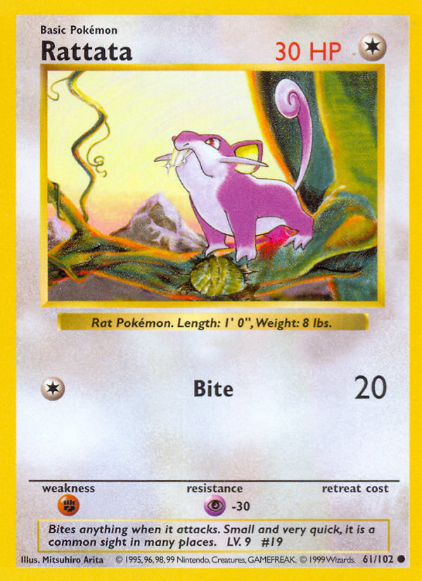 Rattata Shadowless 61/102
