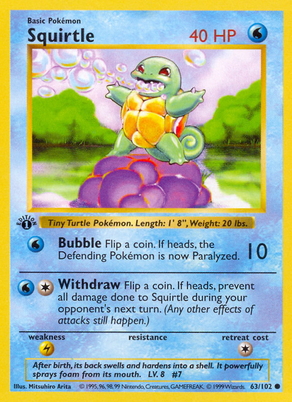 Squirtle 1st ed. 63/102