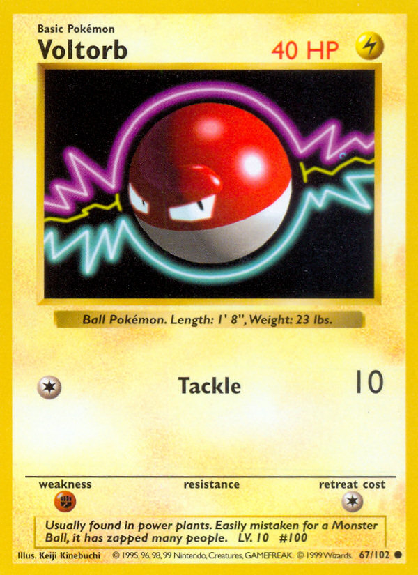 Voltorb Shadowless 67/102