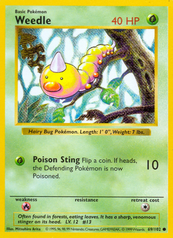 Weedle Shadowless 69/102