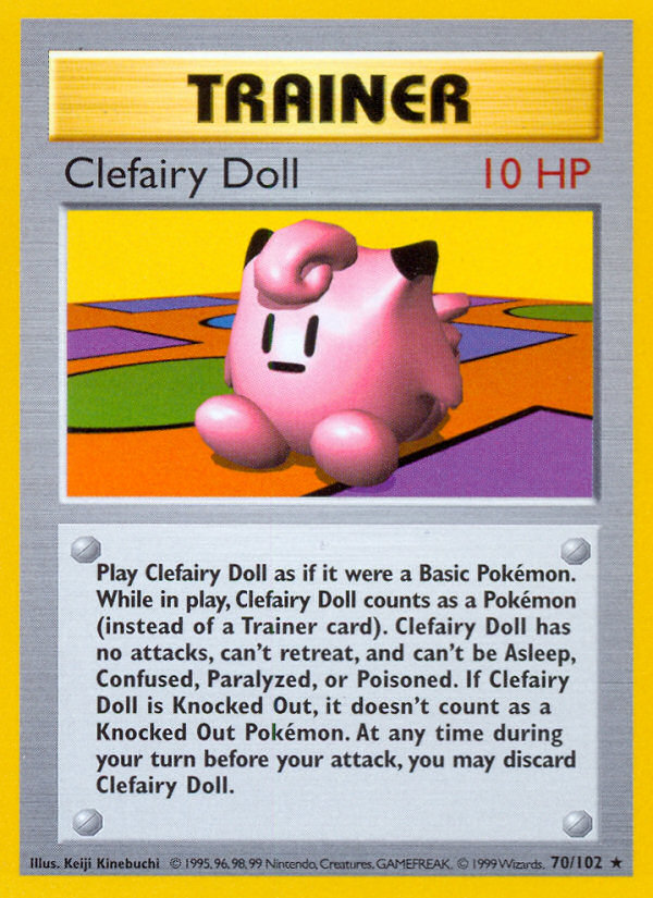 Clefairy Doll Shadowless 70/102