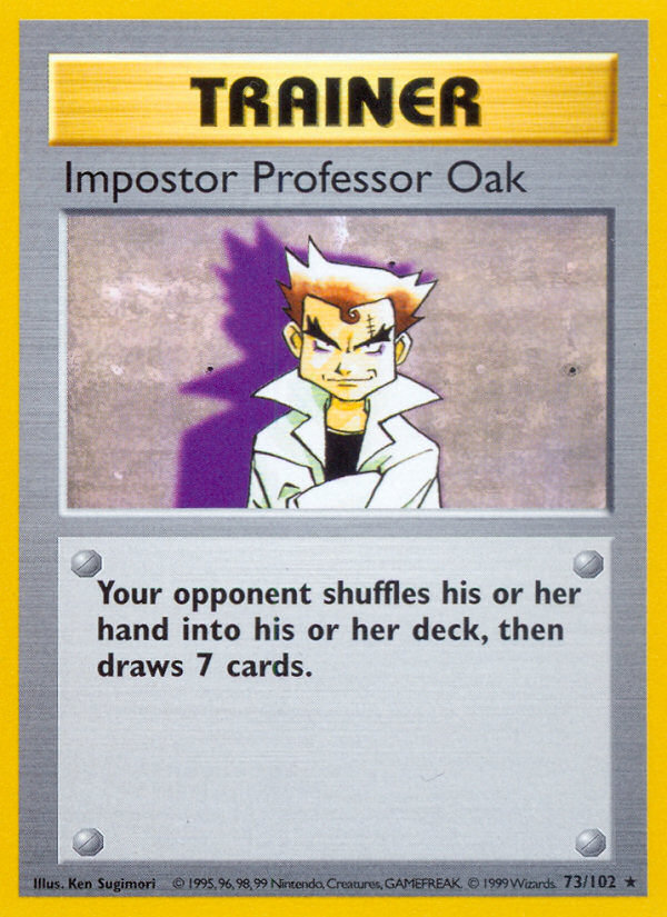 Imposter Professor Oak Shadowless 73/102