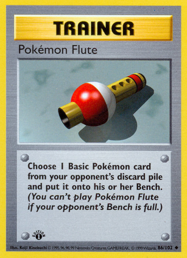 Pokémon Flute 1st ed. 86/102