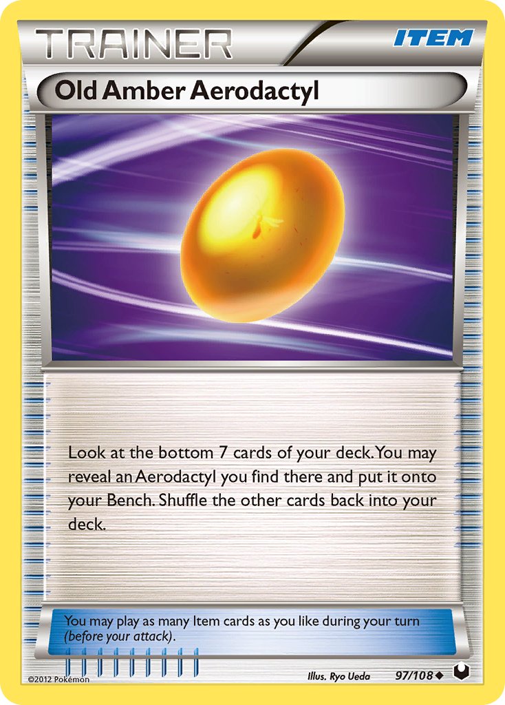 Old Amber Aerodactyl 97/108