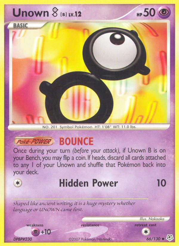 Unown B 66/130