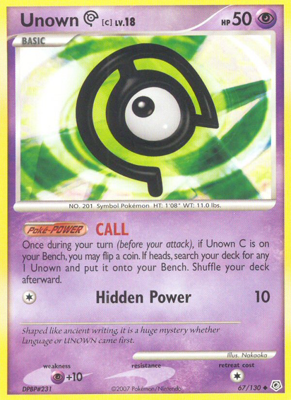 Unown C 67/130