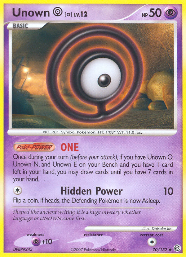 Unown O 70/132