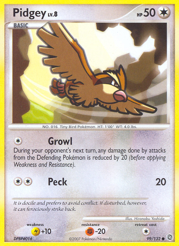 Pidgey 99/132 Reverse holo