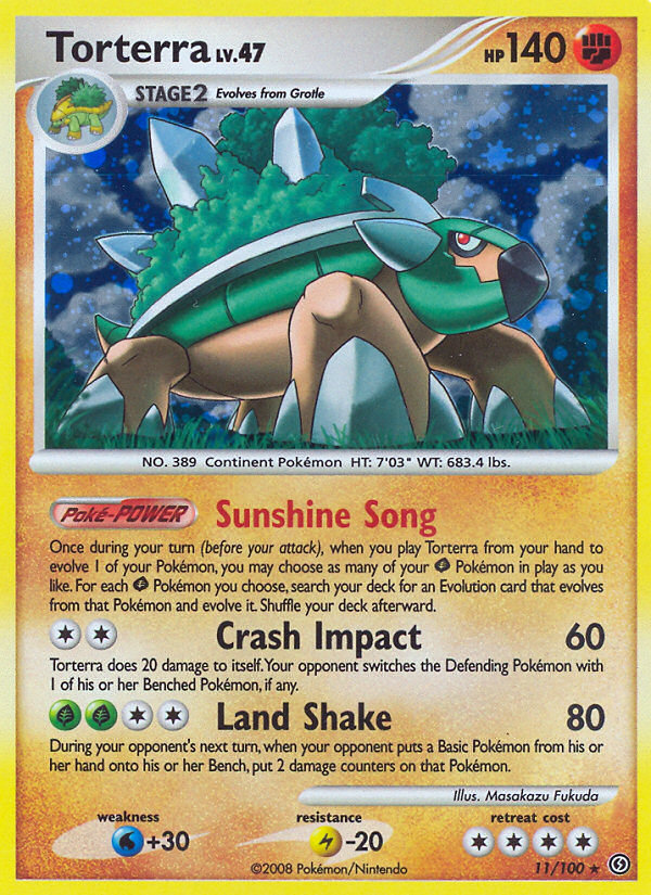 Torterra 11/100 Reverse holo