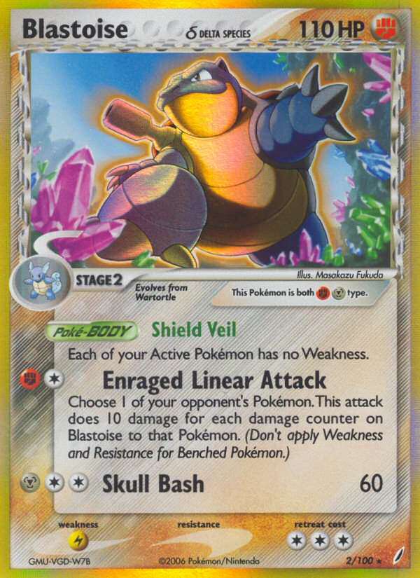 Blastoise Delta species 2/100