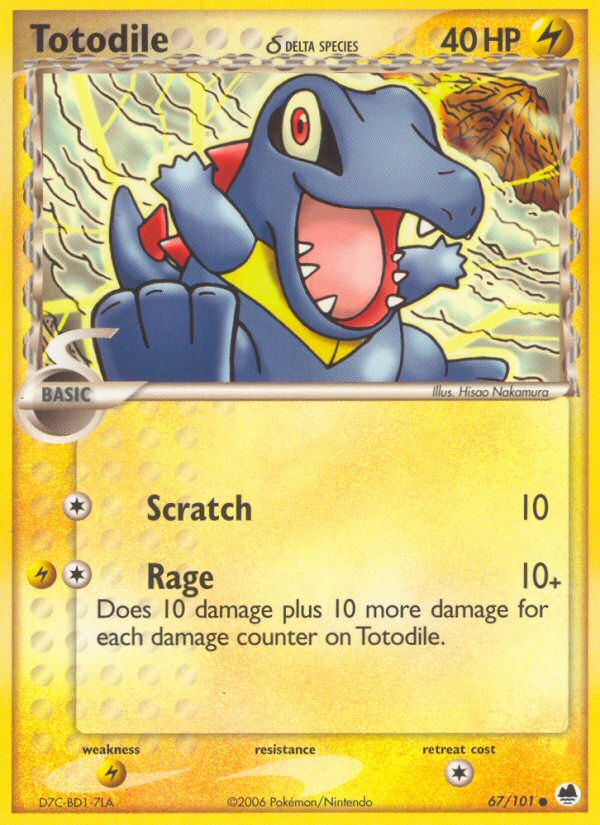 Totodile Delta species 67/101