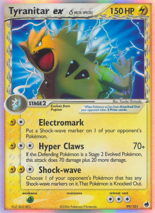 Tyranitar ex Delta species 99/101