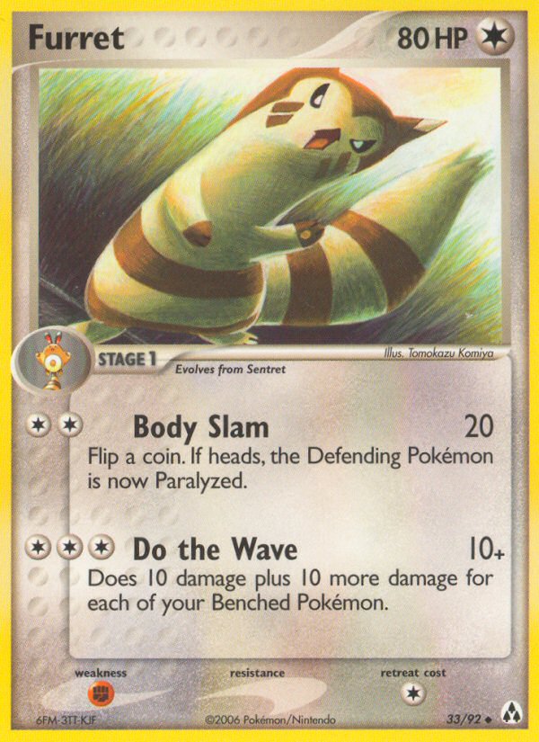 Furret 33/93 Reverse holo