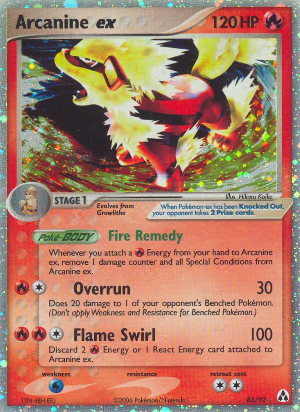 Arcanine ex 83/93