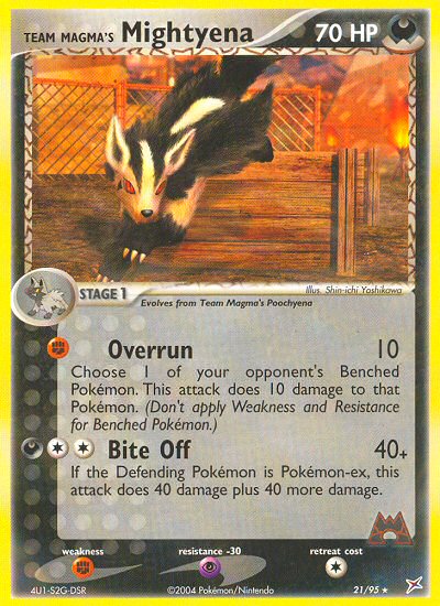Team Magma's Mightyena 21/95