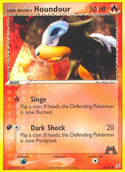 Team Magma's Houndour 35/95