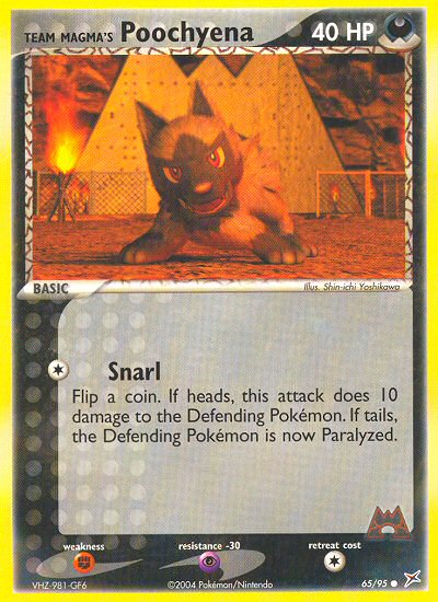 Team Magma's Poochyena 65/95